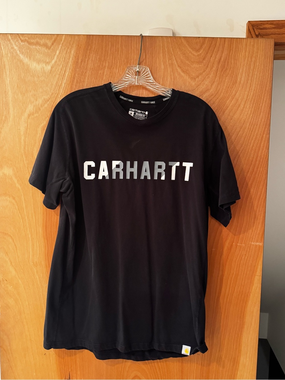 Carhartt Force Men’s Black Logo Short Sleeve T-Shirt